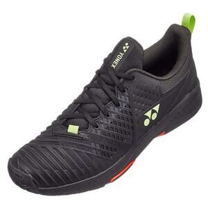YONEX MEN'S POWER CUSHION SONICAGE 3 TENNIS SHOES -WHITE/RED ,12 US,MEDIUM